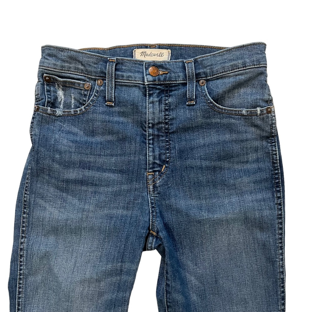Madewell 10" High-Rise Skinny Jeans: Drop Step-Hem Edition, Sz 28 - Picture 6 of 15